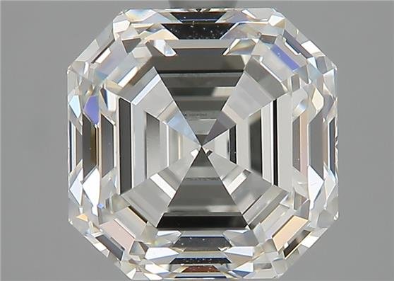 3.08ct I IF Rare Carat Ideal Cut Asscher Diamond