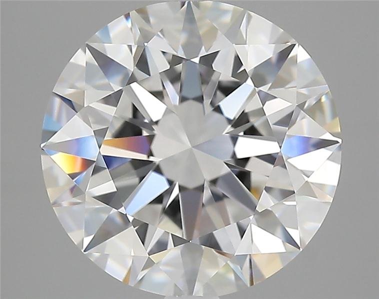 5.09ct F VVS1 Rare Carat Ideal Cut Round Diamond