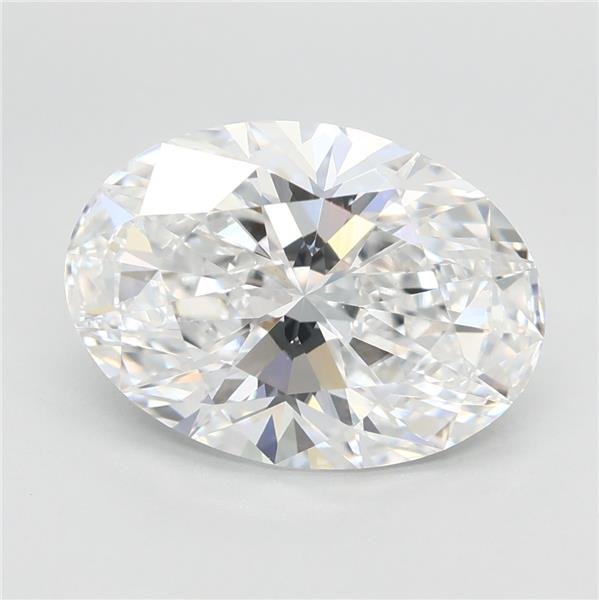 3.07ct D VVS2 Rare Carat Ideal Cut Oval Lab Grown Diamond