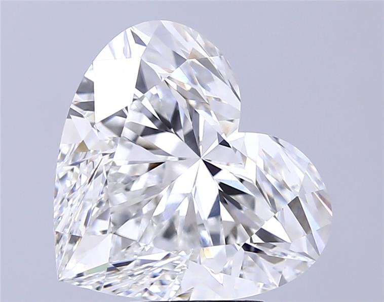 7.08ct E VVS2 Rare Carat Ideal Cut Heart Lab Grown Diamond