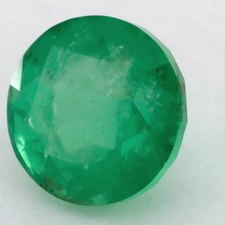2.34 Carat Green Round Emerald