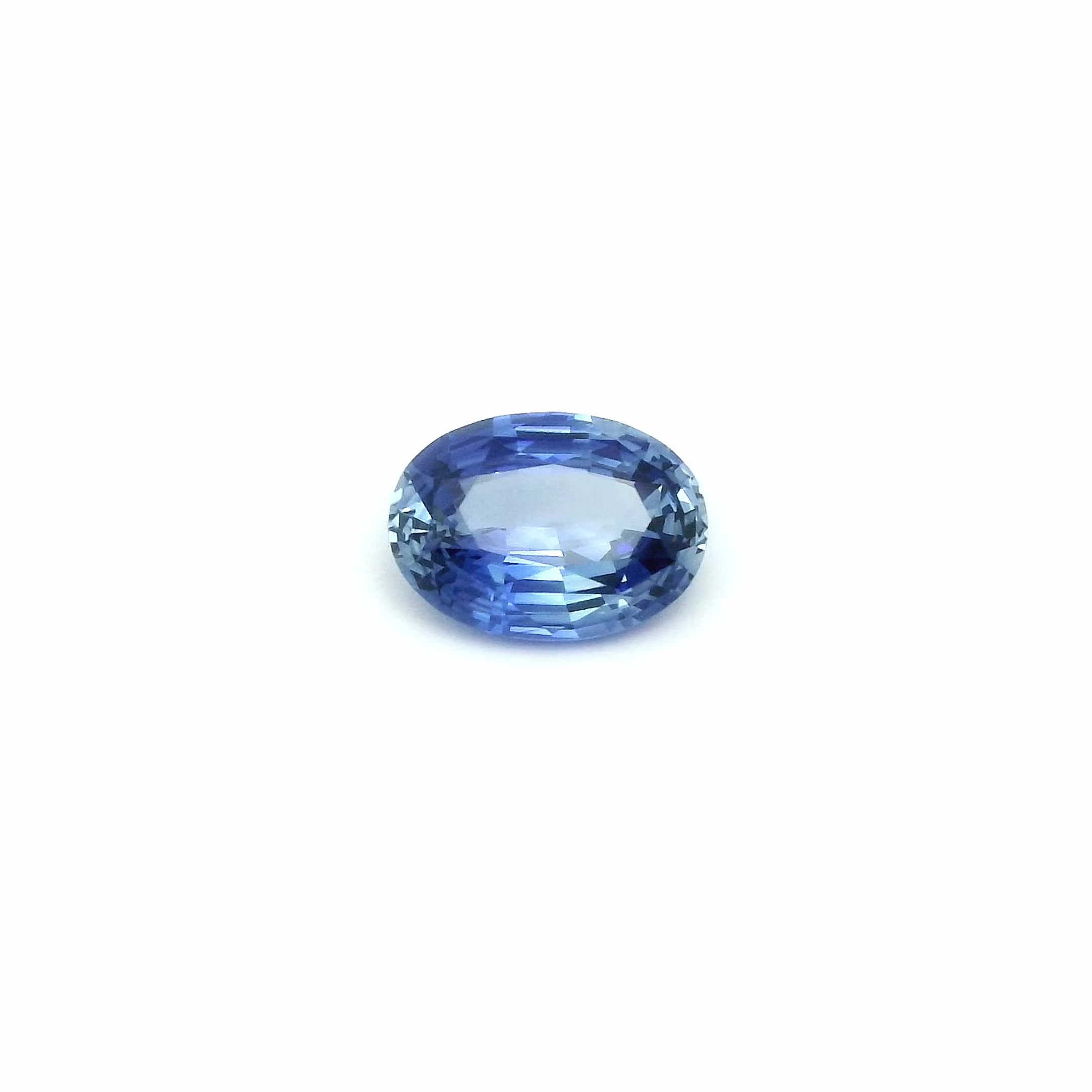 2.08 Carat Blue Oval Sapphire