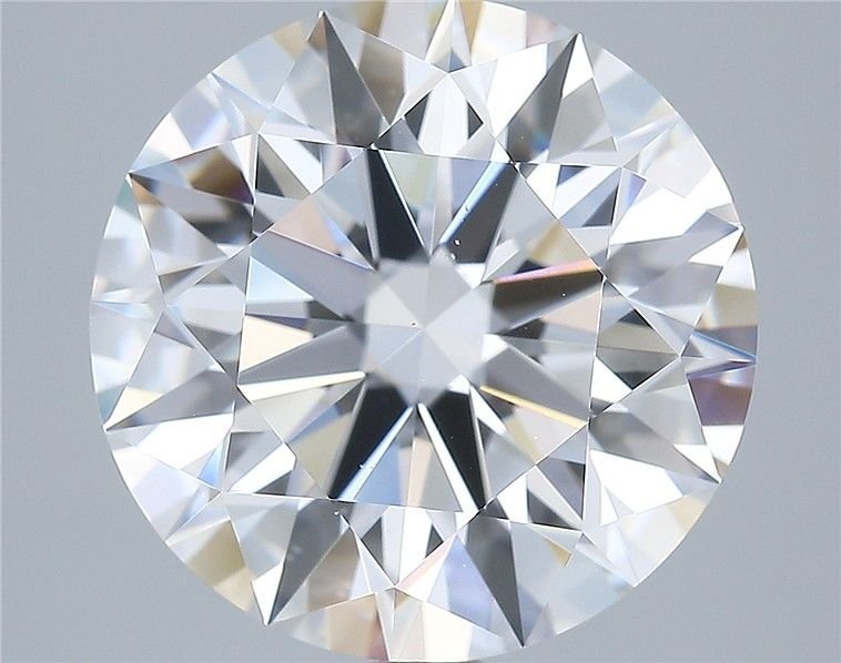5.17ct D VS2 Rare Carat Ideal Cut Round Diamond