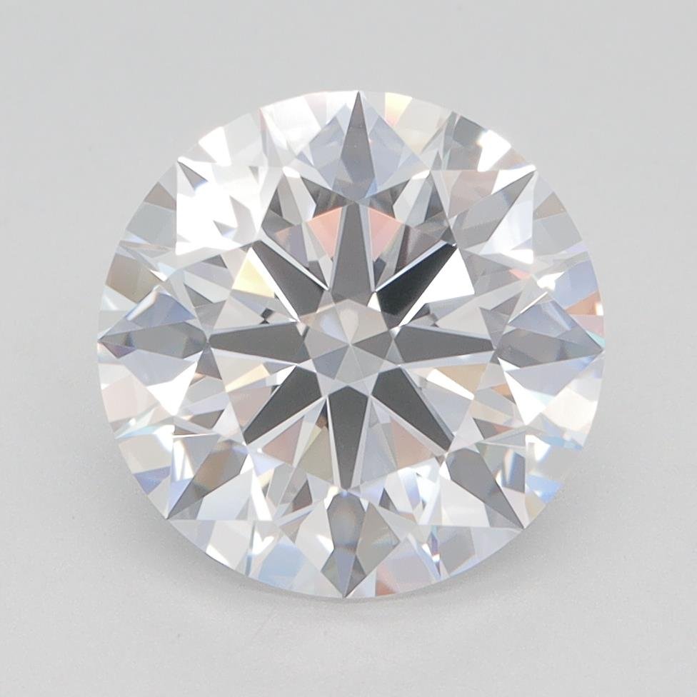 3.09ct D VVS2 Rare Carat Ideal Cut Round Lab Grown Diamond