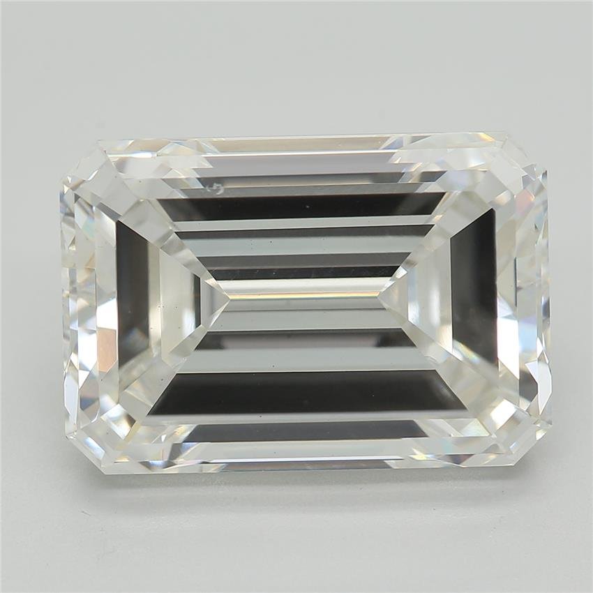 7.21ct F VS1 Excellent Cut Emerald Lab Grown Diamond