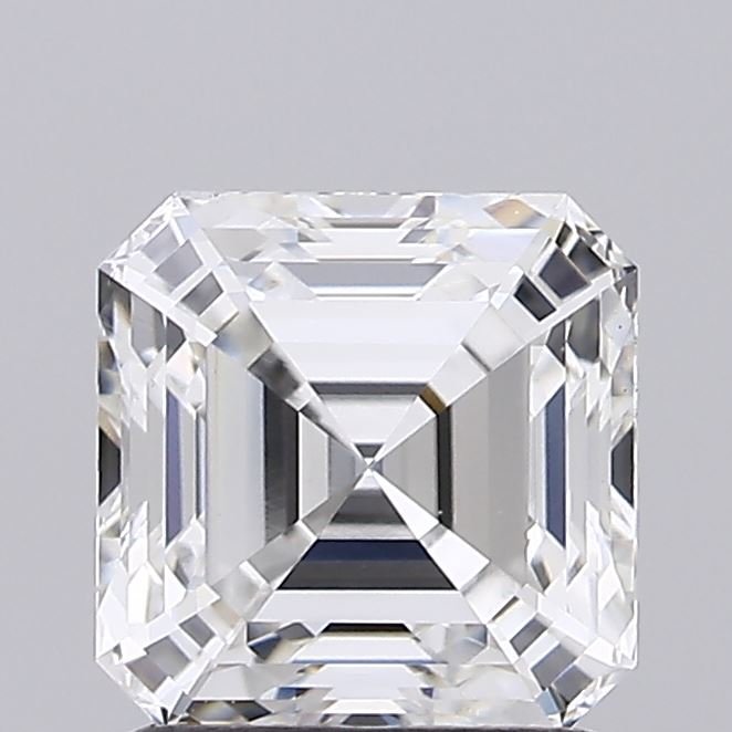 1.55ct F VS2 Rare Carat Ideal Cut Asscher Lab Grown Diamond