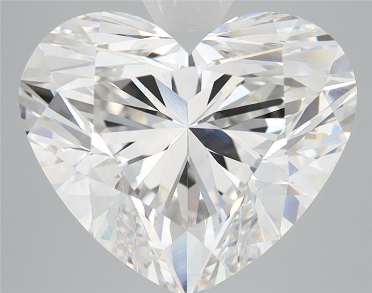 6.41ct F VS1 Rare Carat Ideal Cut Heart Lab Grown Diamond