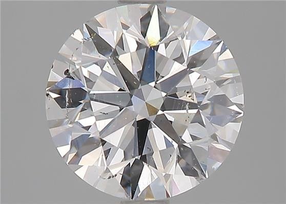 2.09ct D SI1 Rare Carat Ideal Cut Round Diamond