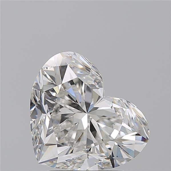 3.02ct H SI1 Rare Carat Ideal Cut Heart Diamond