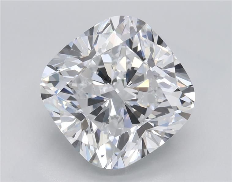 4.10ct D VVS2 Very Good Cut Cushion Lab Grown Diamond