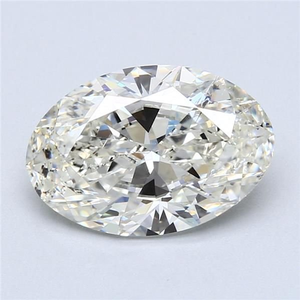3.55ct J SI2 Rare Carat Ideal Cut Oval Diamond