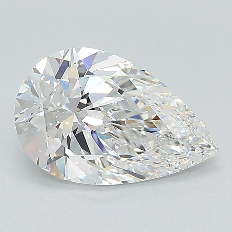 1.58ct D VS1 Rare Carat Ideal Cut Pear Lab Grown Diamond