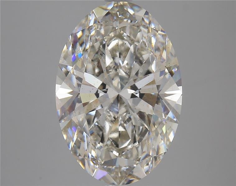 5.07ct H SI1 Rare Carat Ideal Cut Oval Lab Grown Diamond