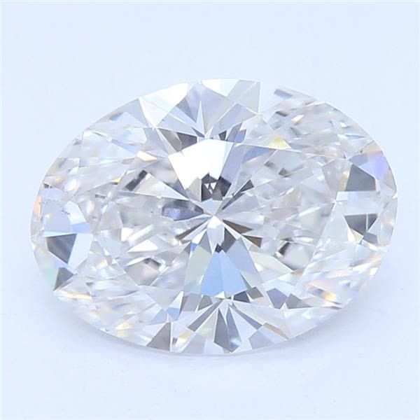 1.50ct F SI1 Rare Carat Ideal Cut Oval Lab Grown Diamond