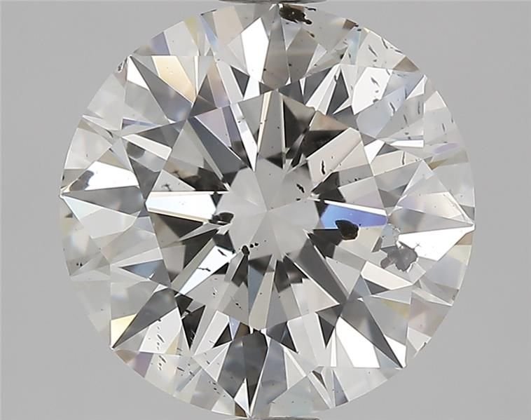 3.00ct K SI2 Rare Carat Ideal Cut Round Diamond