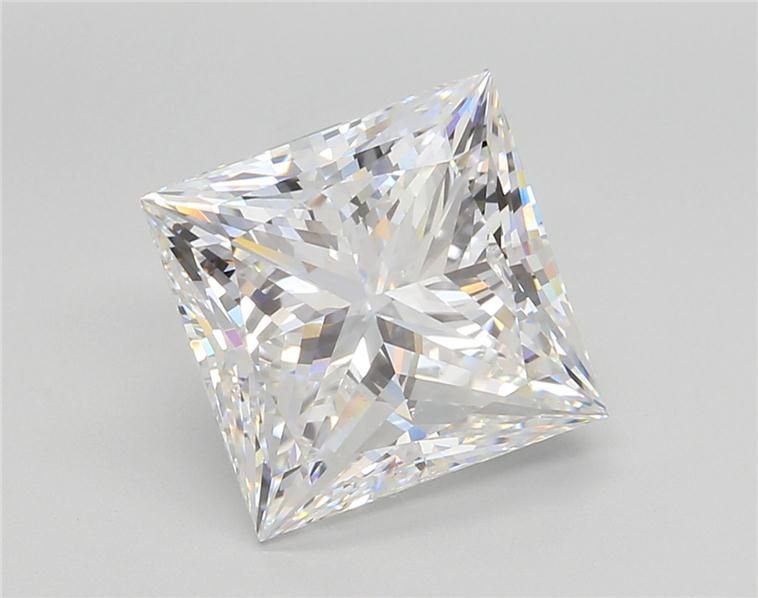 5.00ct E VS1 Rare Carat Ideal Cut Princess Lab Grown Diamond