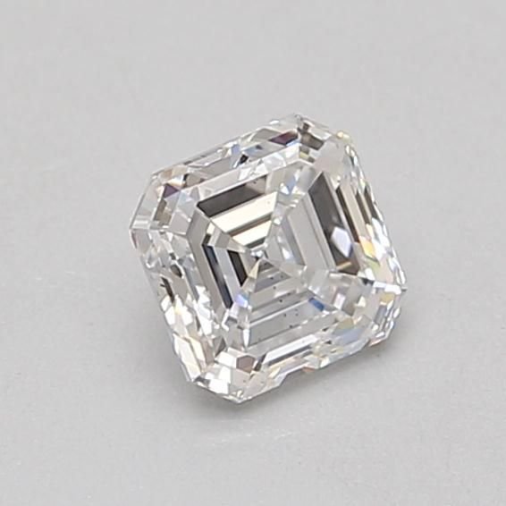0.76ct D VS2 Very Good Cut Asscher Lab Grown Diamond
