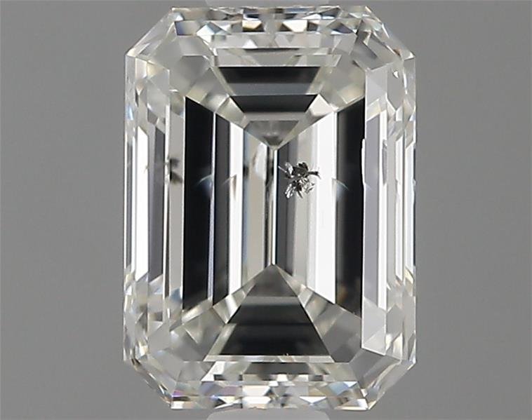 1.00ct I SI2 Rare Carat Ideal Cut Emerald Diamond