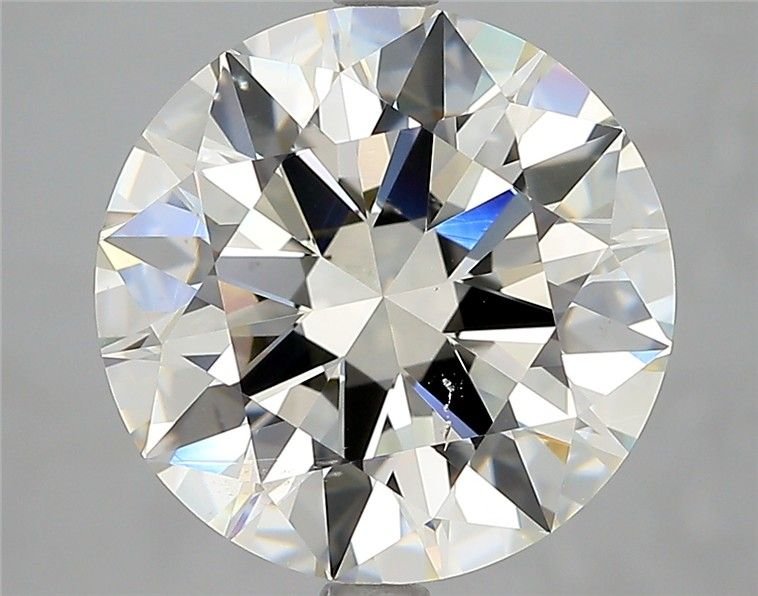 5.52ct J SI1 Rare Carat Ideal Cut Round Diamond
