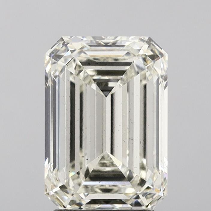 3.04ct J VS2 Rare Carat Ideal Cut Emerald Lab Grown Diamond