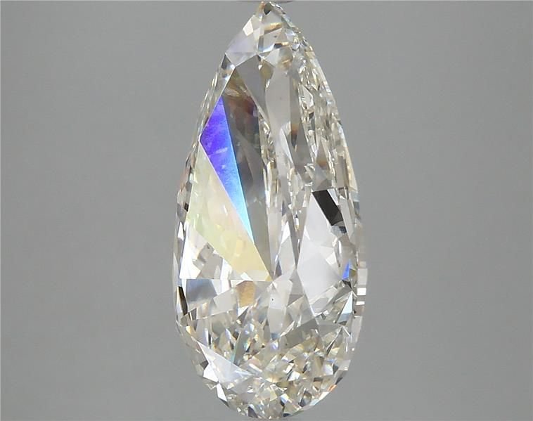 5.09ct H VS2 Rare Carat Ideal Cut Pear Lab Grown Diamond