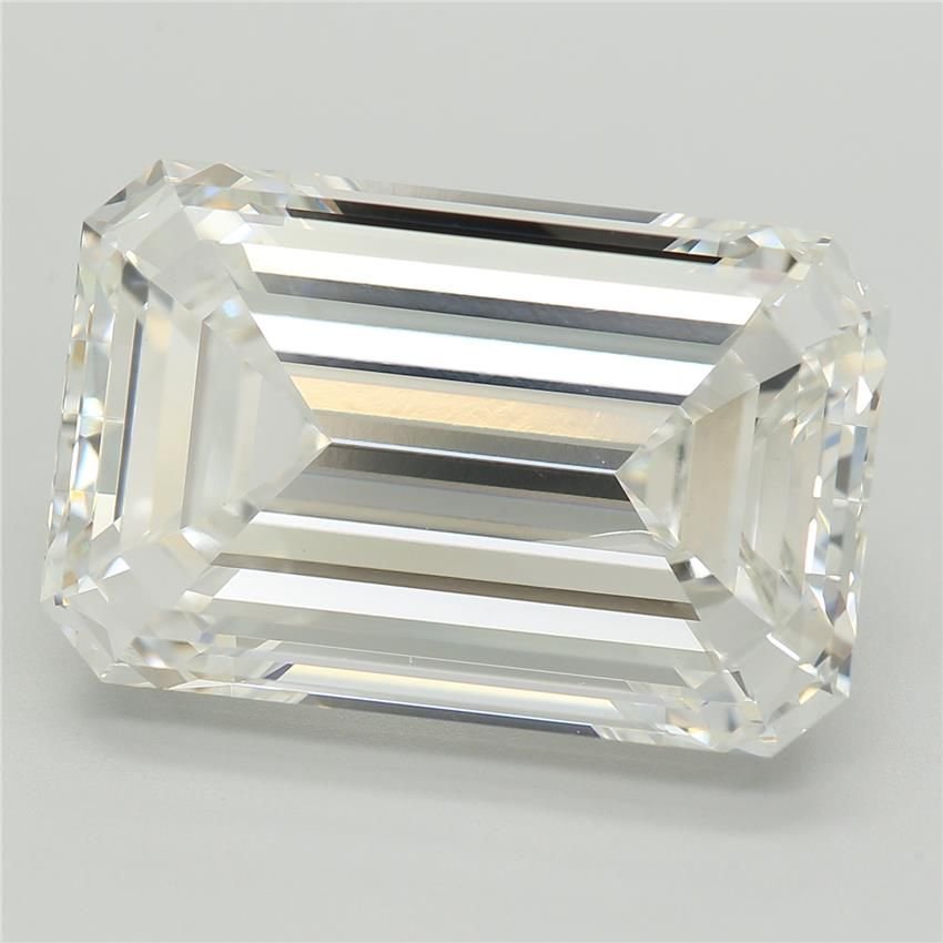11.19ct F VVS2 Excellent Cut Emerald Lab Grown Diamond