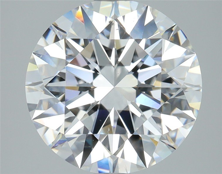 2.71ct D SI1 Rare Carat Ideal Cut Round Diamond