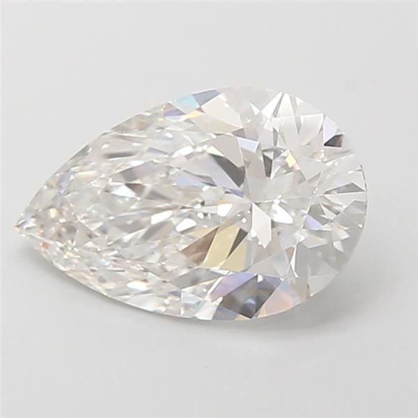 2.51ct F VS1 Rare Carat Ideal Cut Pear Lab Grown Diamond