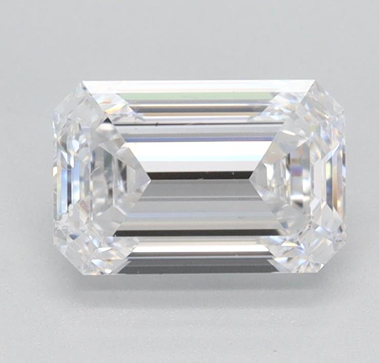0.91ct D VS2 Rare Carat Ideal Cut Emerald Lab Grown Diamond