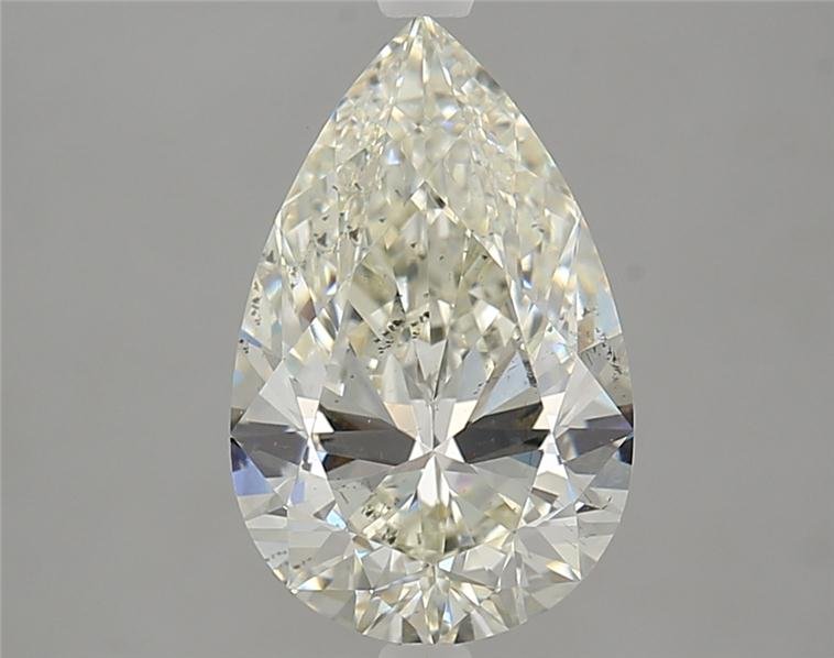 3.02ct I SI1 Rare Carat Ideal Cut Pear Diamond