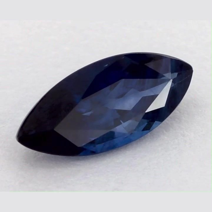 1.23 Carat Blue Marquise Sapphire