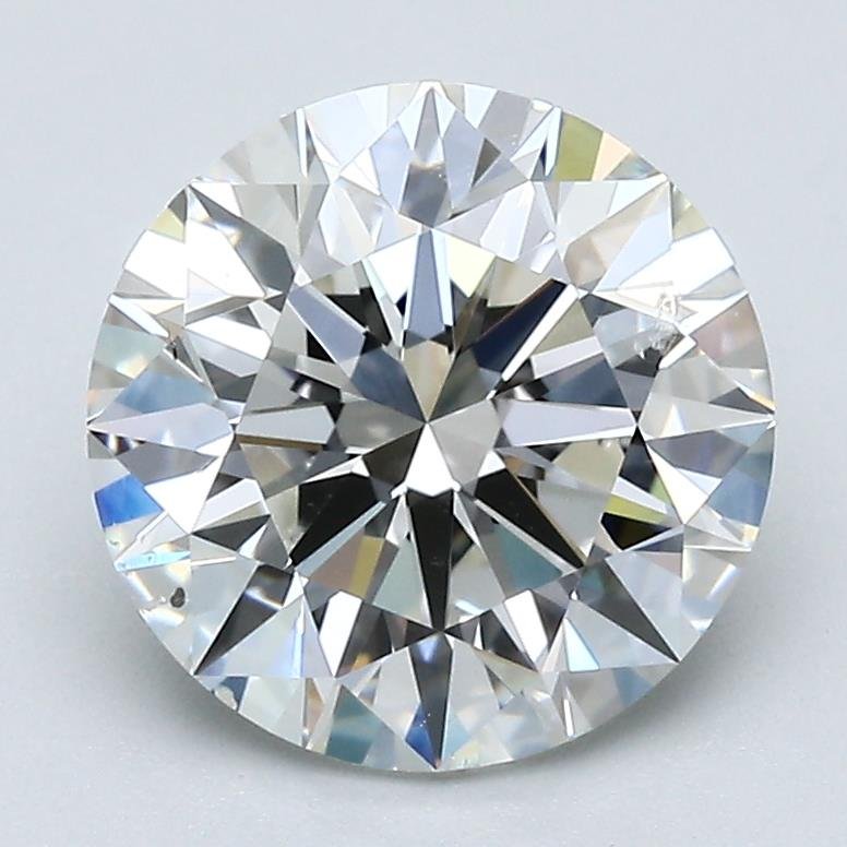 2.70ct H SI1 Rare Carat Ideal Cut Round Diamond