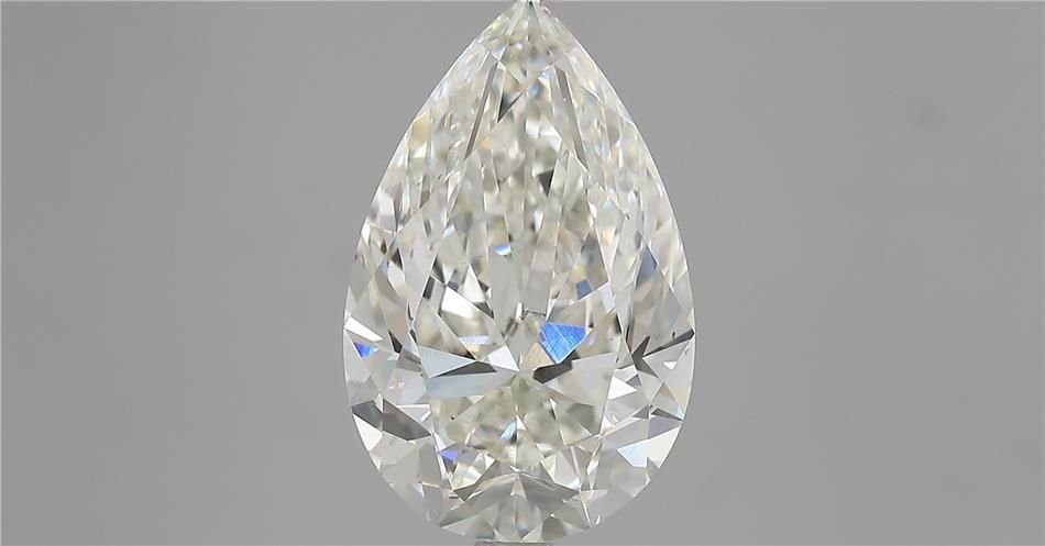 4.05ct J VS2 Rare Carat Ideal Cut Pear Diamond