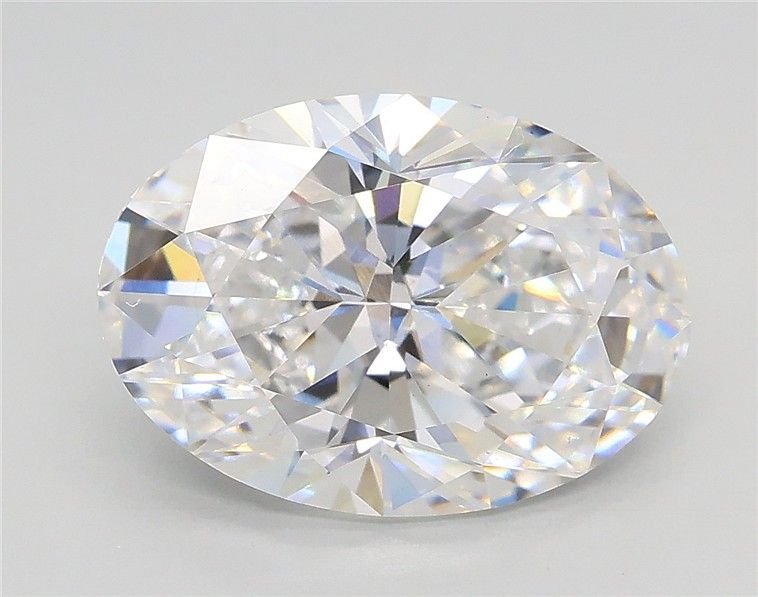 3.51ct D VS2 Rare Carat Ideal Cut Oval Lab Grown Diamond