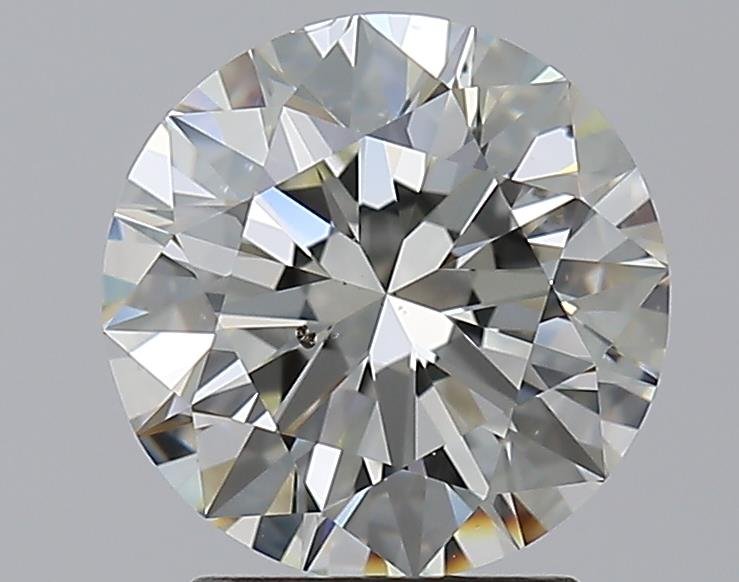 2.39ct J SI2 Rare Carat Ideal Cut Round Diamond