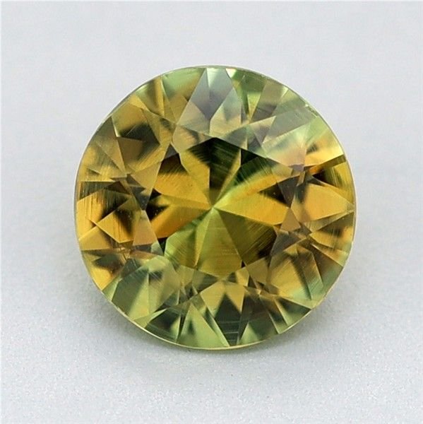 0.57 Carat Yellow Round Sapphire