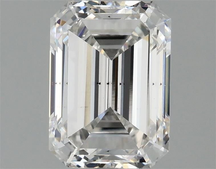 1.45ct F SI1 Excellent Cut Emerald Lab Grown Diamond