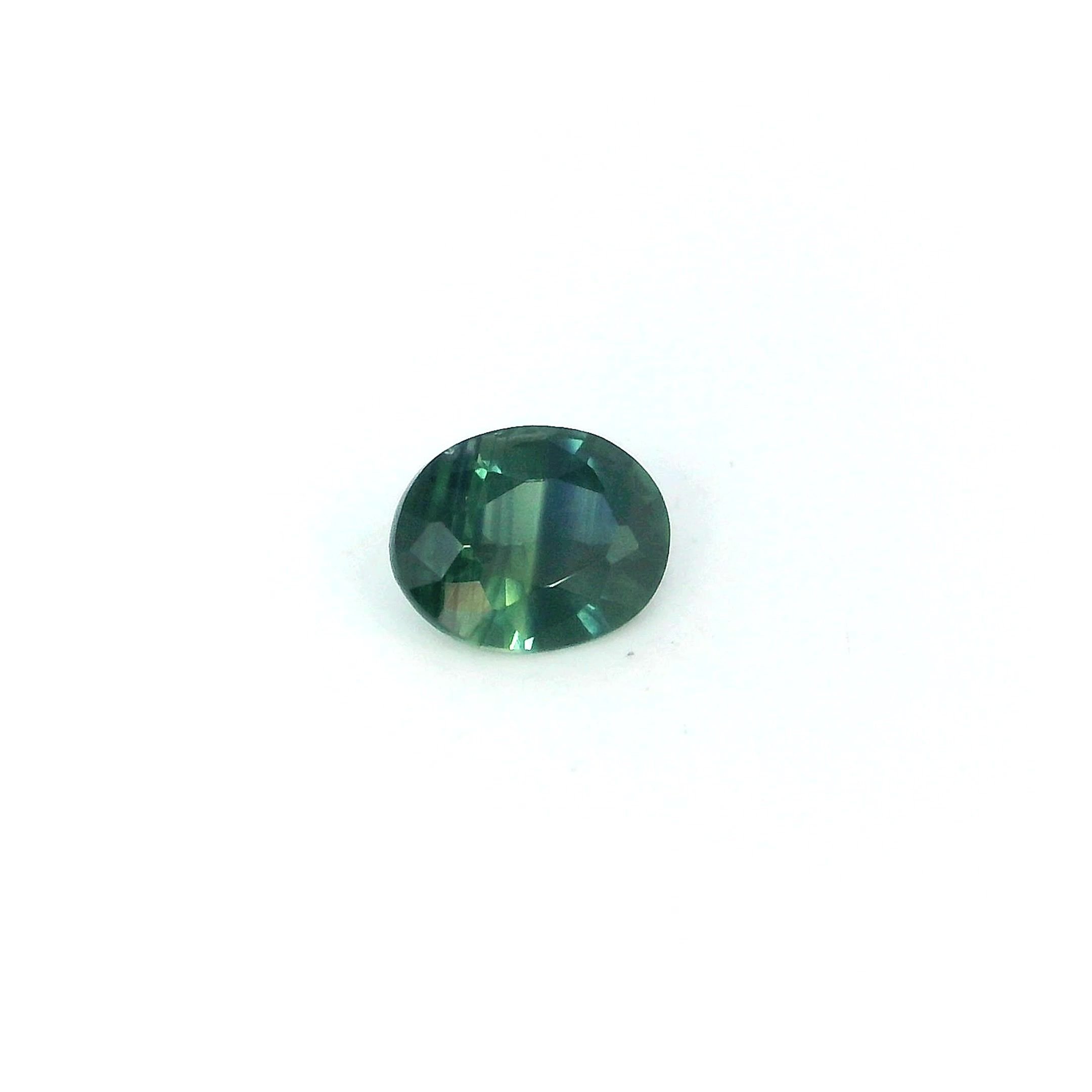 0.45 Carat Green Oval Sapphire