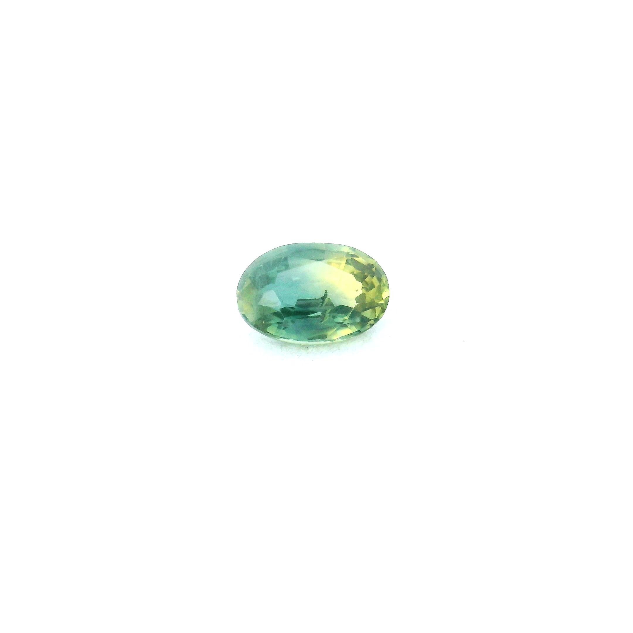 0.61 Carat Green Oval Sapphire