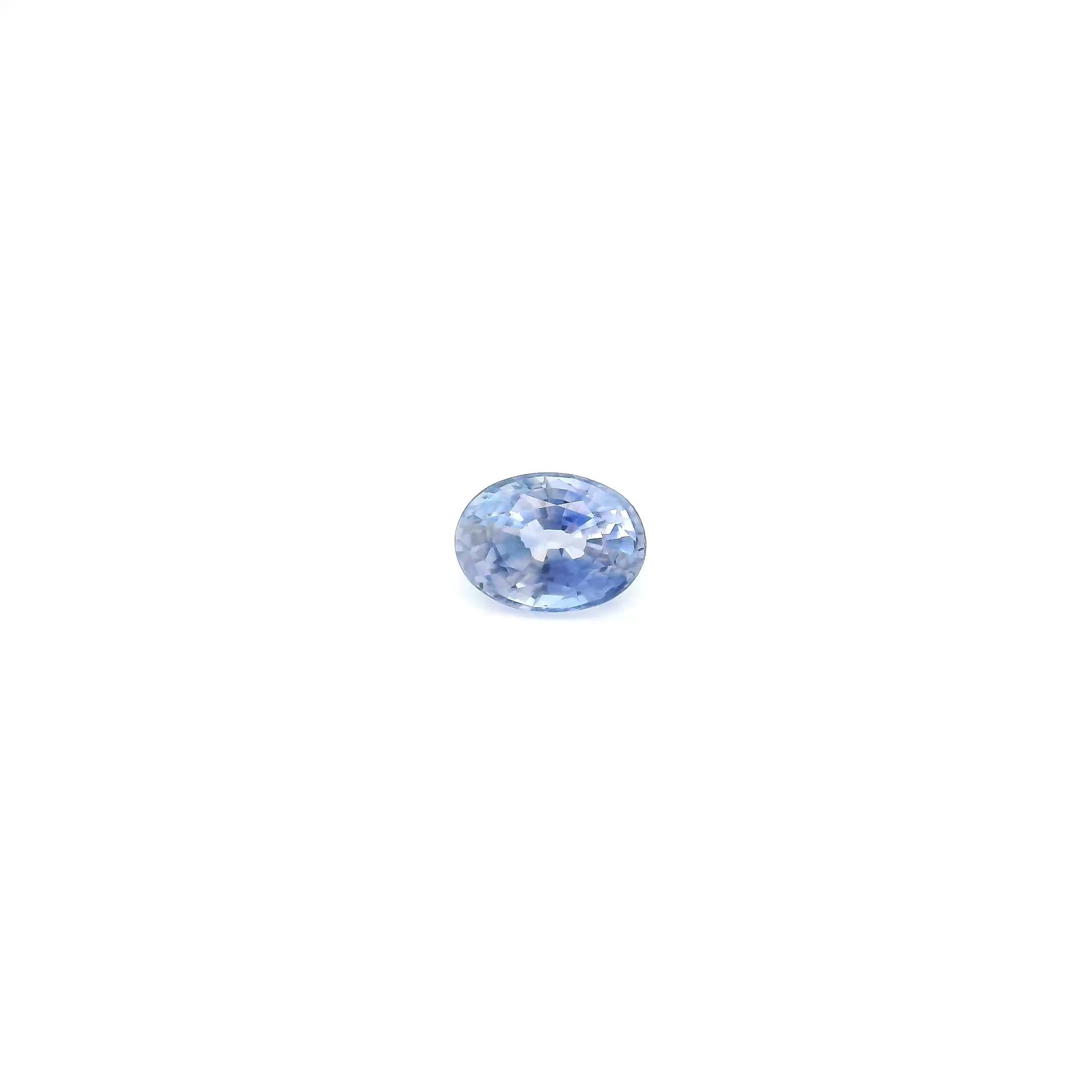 1.24 Carat Light Blue Oval Sapphire