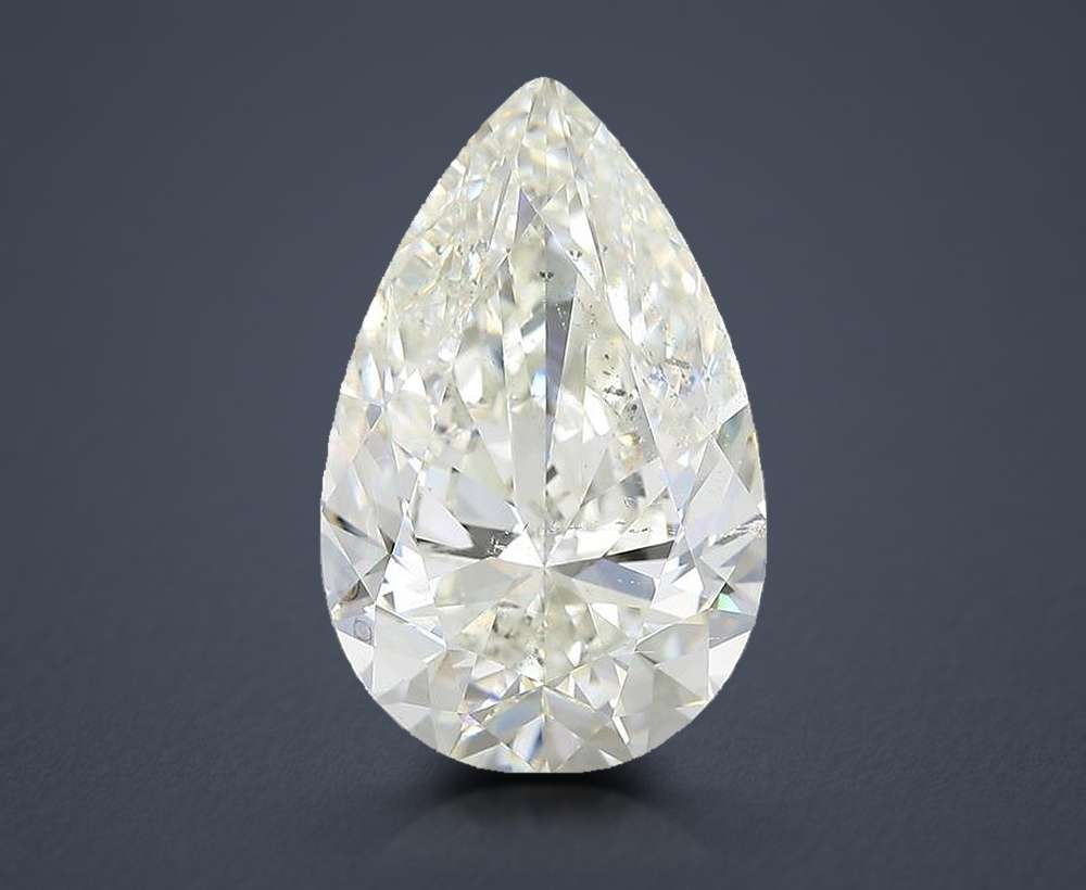 8.01 Carat Pear Natural Diamond