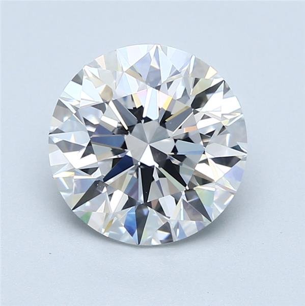 3.13ct D VS1 Rare Carat Ideal Cut Round Diamond