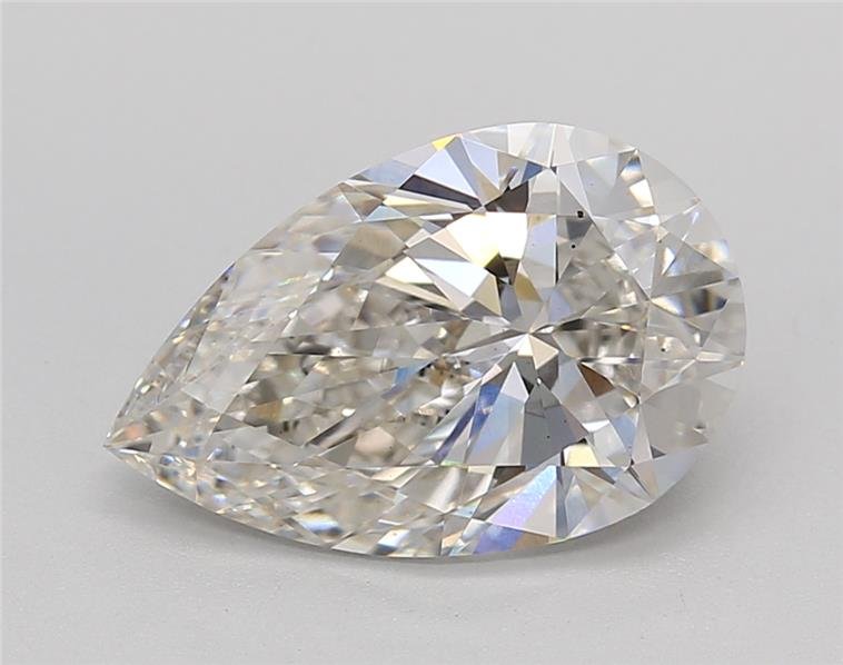 3.02ct H VS2 Rare Carat Ideal Cut Pear Lab Grown Diamond