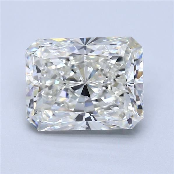 4.01ct J SI2 Rare Carat Ideal Cut Radiant Diamond