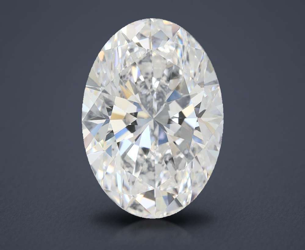 3.96 Carat Oval Lab Diamond