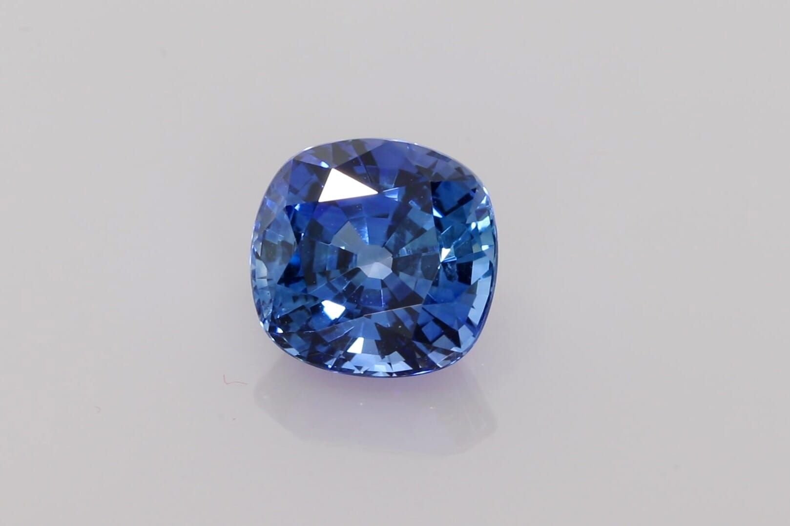 5.23 Carat Blue Cushion Sapphire