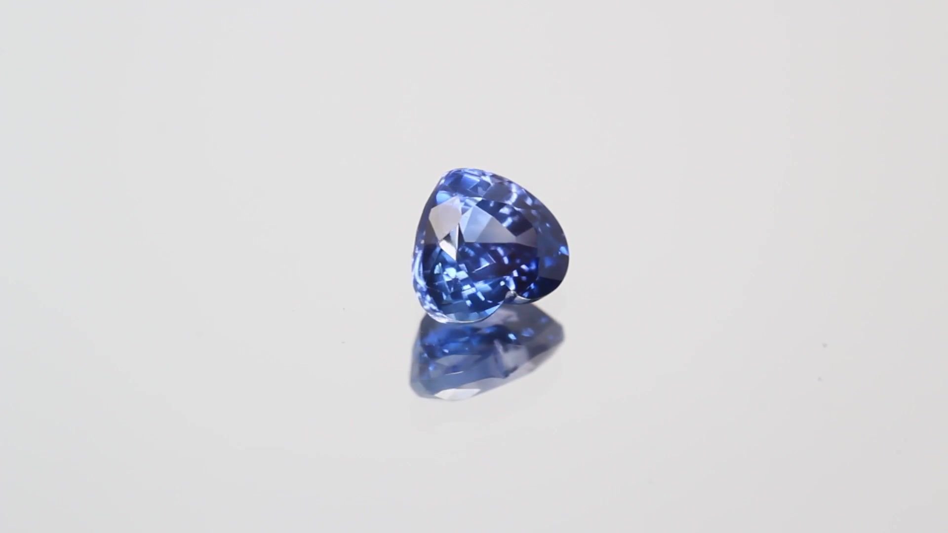 1.27 Carat Blue Heart Sapphire