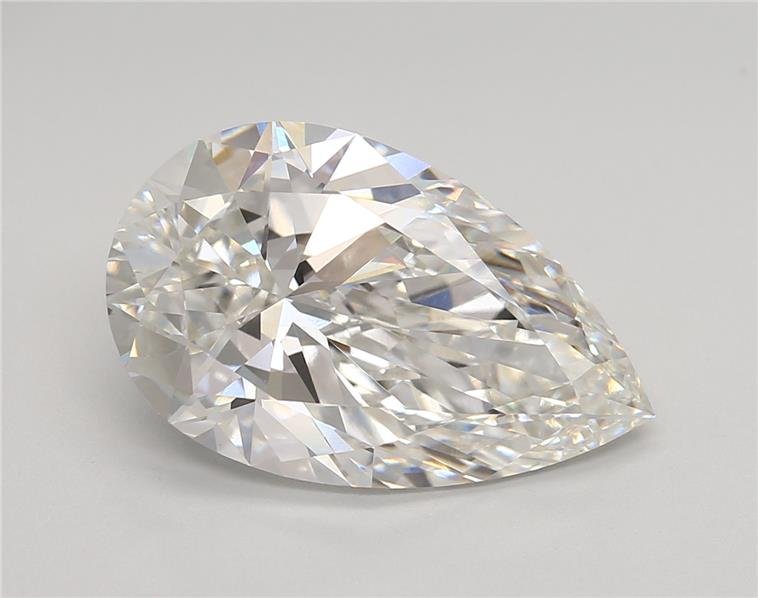 6.02ct F VVS2 Rare Carat Ideal Cut Pear Lab Grown Diamond