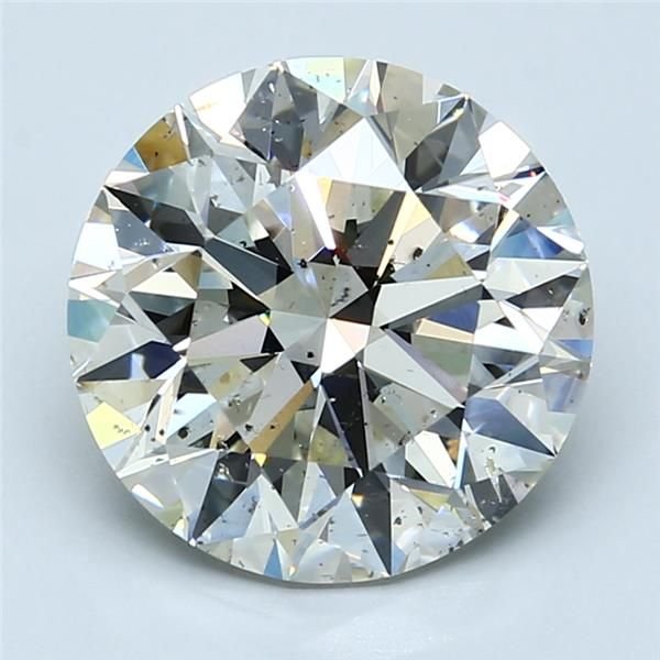 5.06ct J SI2 Excellent Cut Round Diamond