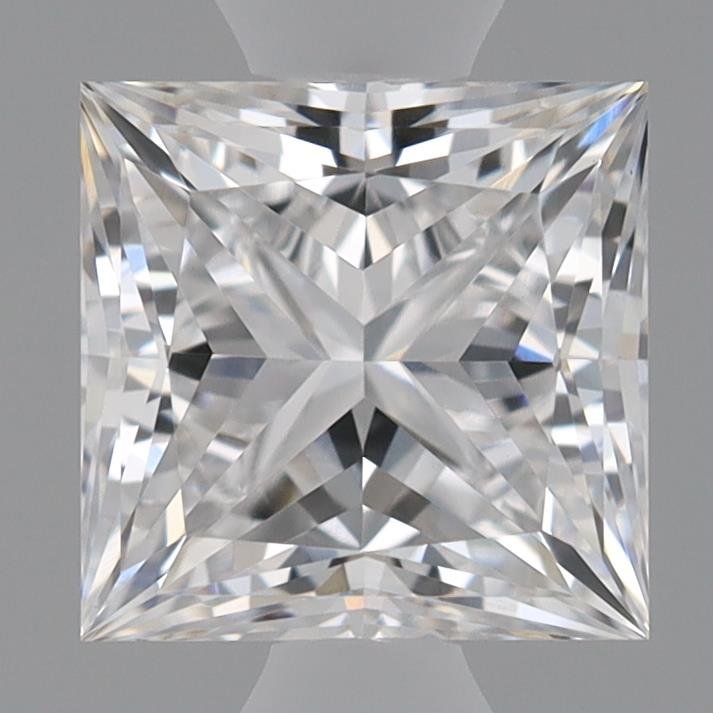 0.76ct E VVS2 Rare Carat Ideal Cut Princess Lab Grown Diamond